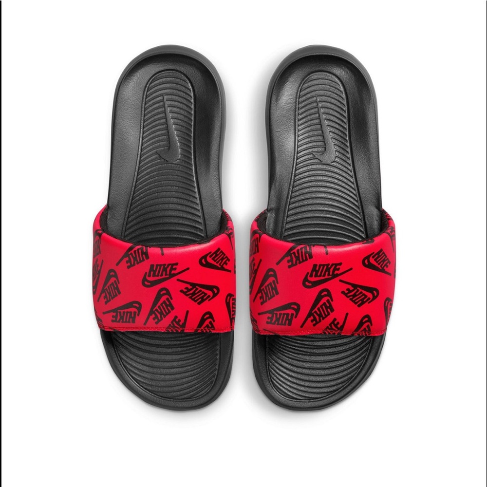 Nike Mens Victori One All Over Print Sandals Men Red/Black CN9678 601
